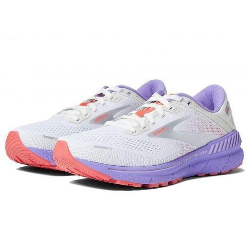 正規店販売 Brooks ブルックス レディース 女性用 シューズ 靴 スニーカー 運動靴 Adrenaline Gts 22 White Coral Purple オンラインストア正本 Ssl Daikyogo Or Jp
