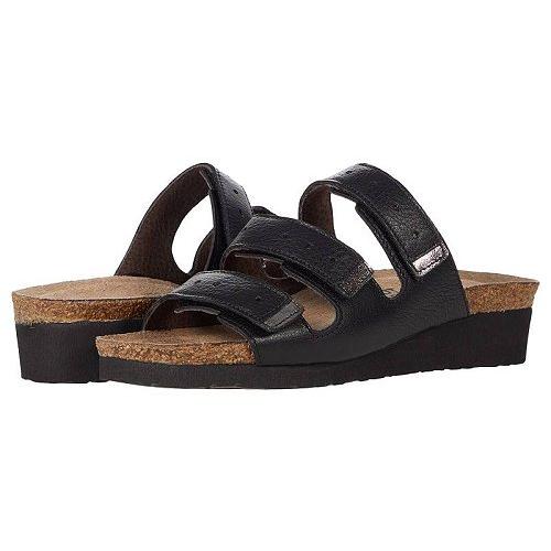 Naot ナオト レディース 女性用 シューズ 靴 サンダル Madelyn - Soft Black Leather/Soft Silver Leather