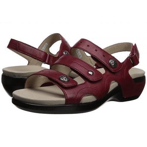 Aravon アラヴォン レディース 女性用 シューズ 靴 サンダル PC Three Strap - Rio Red Leather