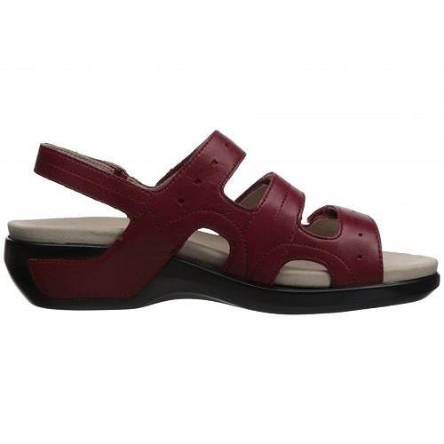 【最終値下げ】 Aravon アラヴォン レディース 女性用 シューズ 靴 サンダル PC Three Strap - Rio Red Leather 【2382577390】(12218円)
