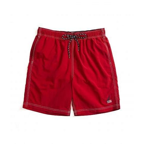安い 通販 Nautica ナウチカ メンズ 男性用 スポーツ アウトドア用品 水着 Nautica Men S 8 American Flag Logo J Class Swim Shorts Nautica Red 人気商品割引 Shirleyryan Ca