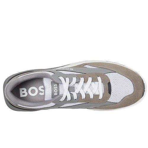 BOSS ボス メンズ 男性用 シューズ 靴 スニーカー 運動靴 Kurt Running Sneaker - Open Grey｜ilovela｜02