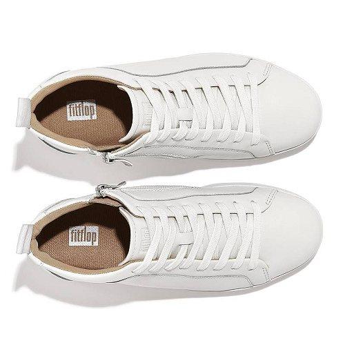 FitFlop フィットフロップ レディース 女性用 シューズ 靴 スニーカー 運動靴 Rally Leather High-Top Sneakers - Urban White｜ilovela｜02