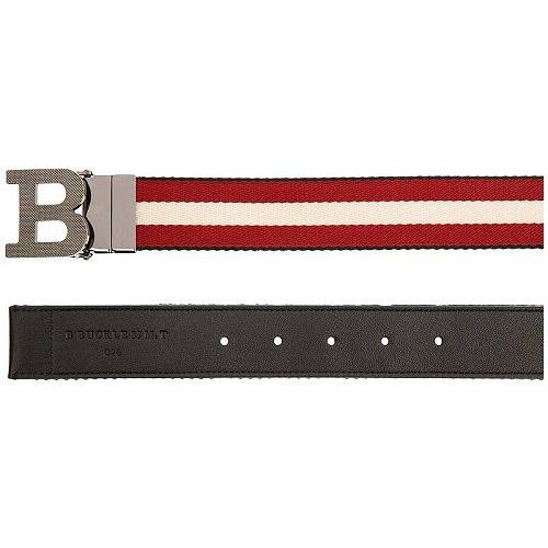 通販の人気 Bally メンズ 男性用 ファッション雑貨 小物 ベルト B Buckle 35 M.T/26 Belt - Black/Bone/Red