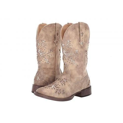 希少 大人気 Roper ローパー レディース 女性用 シューズ 靴 ブーツ ウエスタンブーツ Kennedy Tan Faux Leather Gold Underlay 爆熱 Outmore Pt