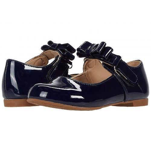 流行に Elephantito エレファンティート 女の子用 キッズシューズ 子供靴 フラット Charlotte Mary Jane Toddler Little Kid Patent Blue 1 メール便なら送料無料 Habitat Jeunes Normandie Fr