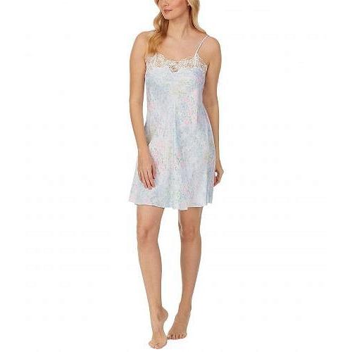 Seal限定商品 Eileen West アイリーンウエスト レディース 女性用 ファッション パジャマ 寝巻き ナイトガウン Silky Satin Short Nightgown Watercolor Floral 想像を超えての Kuljic Com