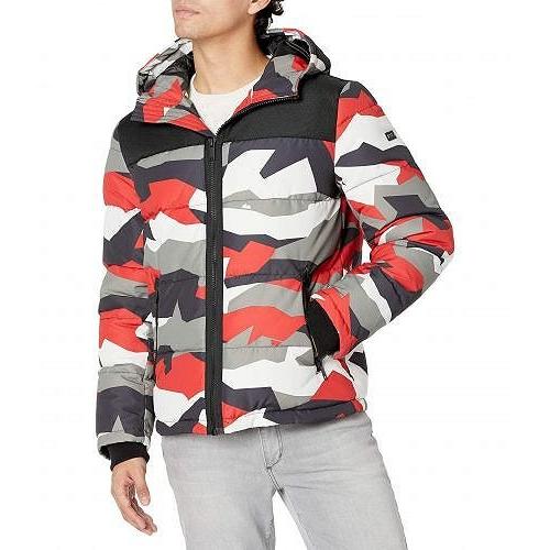 Dkny ダナキャランニューヨーク メンズ 男性用 ファッション アウター ジャケット コート ダウン ウインターコート Shawn Quilted Mixed Media Hooded Puffe Zp12grki7kcuc I Love La 通販 Yahoo ショッピング