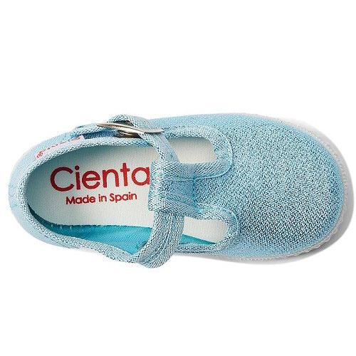 Cienta Kids Shoes シエンタ 女の子用 キッズシューズ 子供靴 スニーカー 運動靴 51083 (Infant/Toddler/Little Kid/Big Kid) - Turquoise Sparkle｜ilovela｜02