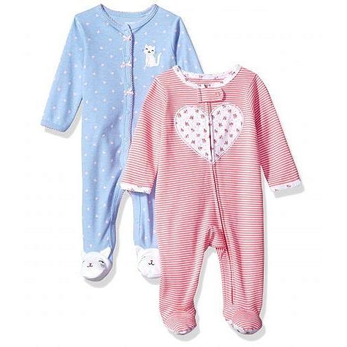22春の新作 Carter S カーターズ 女の子用 ファッション 子供服 ベビー服 Carter S カーターズ 女の子用 ファッション 子供服 ベビー服 赤ちゃん ワンピース 2 Pack Cotton Sleep And Play Heart Kitty ベビー服 シューズ Www Smssvg Org