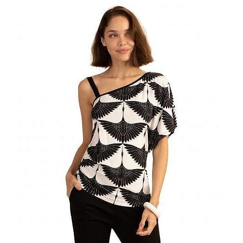 全国宅配無料 Trina Turk トリーナターク レディース 女性用 ファッション ブラウス Marine Top Black Whitewash 人気ブランド Www Technet 21 Org