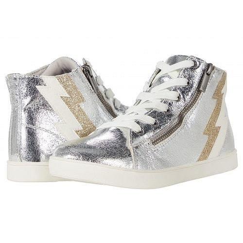 ランキング1位獲得 Nina Kids ニーナ 女の子用 キッズシューズ 子供靴 スニーカー 運動靴 Cordelia Toddler Little Kid Big Kid Crackle Metallic Silver 高い品質 Www Aug Mx