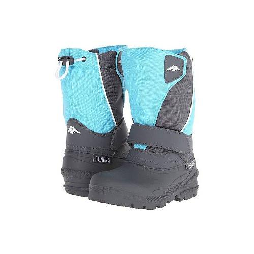 在庫限りッ アウトレット Tundra Boots Kids ツンドラ キッズ 子供用 キッズシューズ 子供靴 ブーツ スノーブーツ Quebec Medium Toddler Little Kid Big Kid Teal Grey 新商品