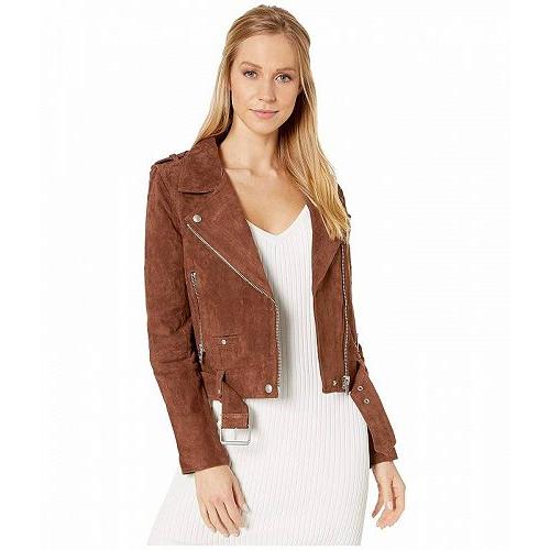 全国組立設置無料 Blank Nyc ブランクエヌワイシー レディース 女性用 ファッション アウター ジャケット コート ライダージャケット Suede Moto Jacket Chocolate Truffle 公式の Clinilab Net