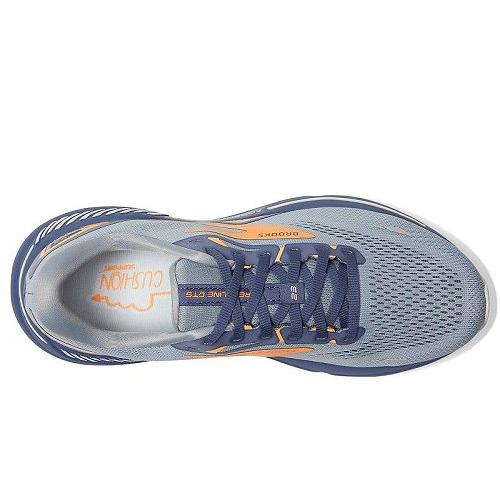 Brooks ブルックス メンズ 男性用 シューズ 靴 スニーカー 運動靴 Adreanline GTS 23 - Grey/Crown Blue/Orange｜ilovela｜02