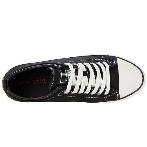 リーバイス Levi S Shoes メンズ スニーカー シューズ 靴 521 Court Lo Coated Canvas Black 激安アウトレット Charliesfood Fi