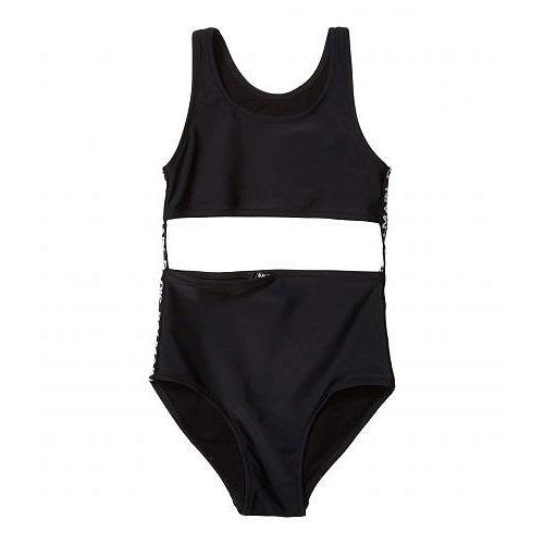 Balmain Kids 女の子用 スポーツ アウトドア用品 キッズ 子供用水着 ワンピース Monokini W Logo Band Down The Side Big Kids Black Jsonic Ca
