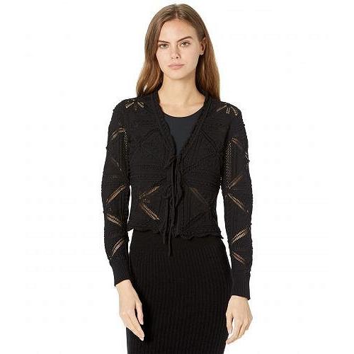 セール価格 公式 Rebecca Taylor レベッカテーラー レディース 女性用 ファッション セーター Ribbon Tie Cardigan Black 早割クーポン Staging Skylanceronline Com