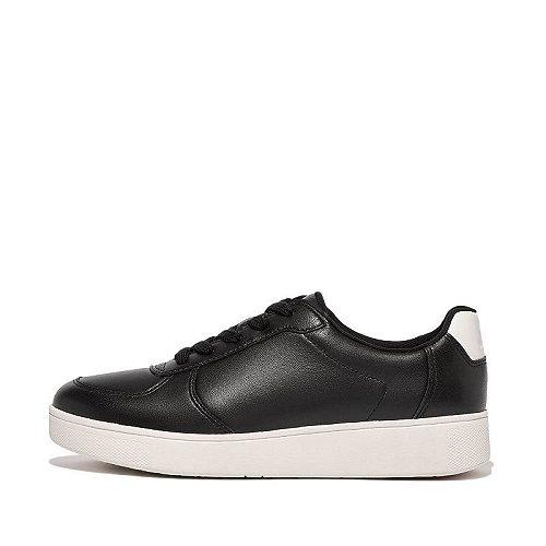 FitFlop フィットフロップ レディース 女性用 シューズ 靴 スニーカー 運動靴 Rally Leather Panel Sneakers - Black｜ilovela｜04