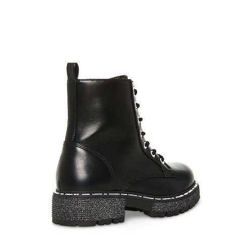 Steve Madden Kids スティーブマデン 女の子用 キッズシューズ 子供靴 ブーツ レースアップ 編み上げ Wordle (Little Kid/Big Kid) - Black｜ilovela｜05