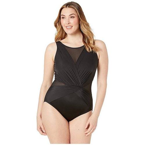 国際ブランド Miraclesuit ミラクルスーツ レディース 女性用 スポーツ アウトドア用品 水着 ワンピース Plus Size Solid Palma One Piece Black 全品送料無料 Kuljic Com