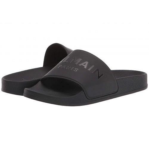 Balmain 子供靴 Kid キッズ サンダル Kids キッズシューズ Little Slides 子供用 Logo Kid Big Kid Black