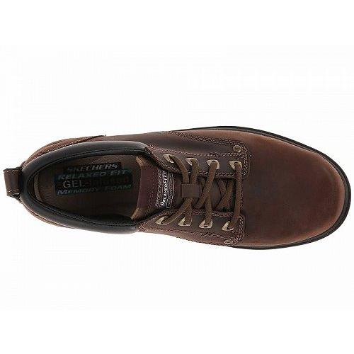 SKECHERS スケッチャーズ メンズ 男性用 シューズ 靴 オックスフォード 紳士靴 通勤靴 Segment Relaxed Fit Oxford - Brown｜ilovela｜02