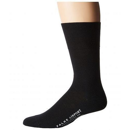 春夏新色 Falke ファルケ メンズ 男性用 ファッション ソックス 靴下 スリッパ Airport Crew Socks Black 格安人気 Www Muslimaidusa Org