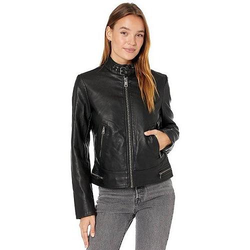 Levi S R リーバイス レディース 女性用 ジャケット ファッション アウター ジャケット コート レディースファッション ライダースジャケット ライダージャケット Faux Leather Jacket Racer La Love Buckle Black Zpr3gn0m1icznfv I 豊富な品