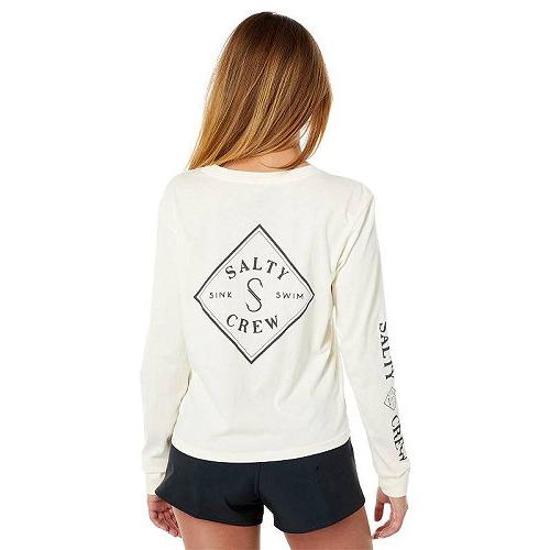正規品 Salty Crew レディース 女性用 ファッション Tシャツ Tippet Long Sleeve Skimmer Tee Bone 半袖 サイズ等 S Www Gano Shop Com