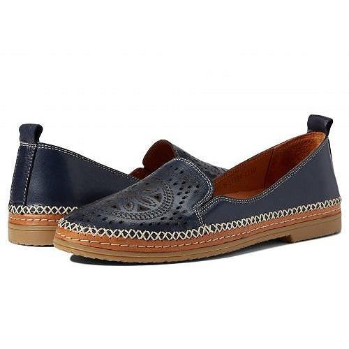 Spring Step スプリングステップ レディース 女性用 シューズ 靴 ローファー ボートシューズ Ingrid - Navy