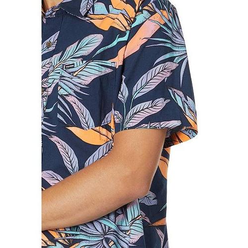 Volcom ヴォルコム メンズ 男性用 ファッション ボタンシャツ Indospray Floral Short Sleeve Woven - Navy｜ilovela｜03