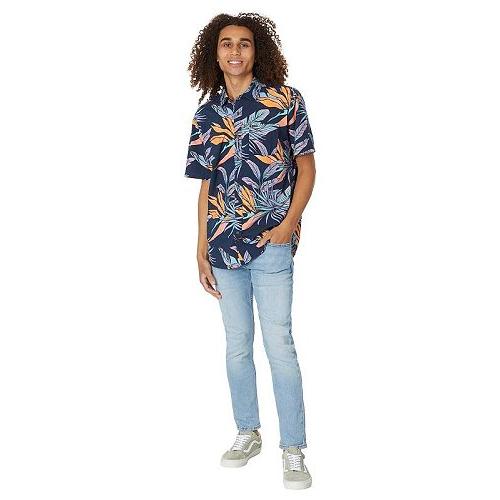 Volcom ヴォルコム メンズ 男性用 ファッション ボタンシャツ Indospray Floral Short Sleeve Woven - Navy｜ilovela｜04