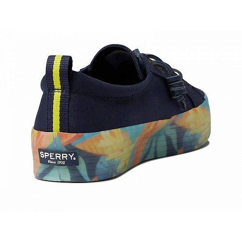 品質は非常に良い Coral Platform Vibe Crest 運動靴 スニーカー 靴 シューズ 女性用 レディース スペリー Sperry Floral Navy スニーカー サイズ等 8 5 約25 5cm Michiganestateplanning Com