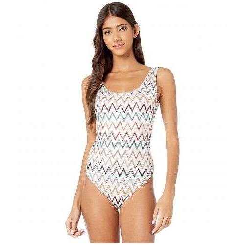 Missoni Mare レディース 女性用 スポーツ アウトドア用品 水着 ワンピース Chevron One Piece Swimsuit White Apaproduction Fr
