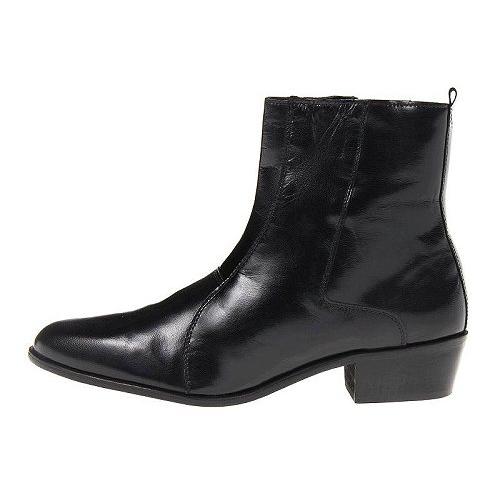 Stacy Adams ステーシーアダムス メンズ 男性用 シューズ 靴 ブーツ チェルシーブーツ Santos Plain Toe Side Zip Boot - Black Leather｜ilovela｜04