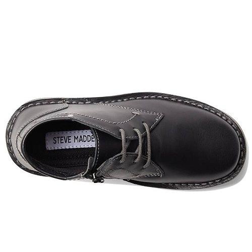 Steve Madden Kids スティーブマデン 男の子用 キッズシューズ 子供靴 ブーツ チャッカブーツ Tharkeen (Toddler/Little Kid) - Black Leather｜ilovela｜02