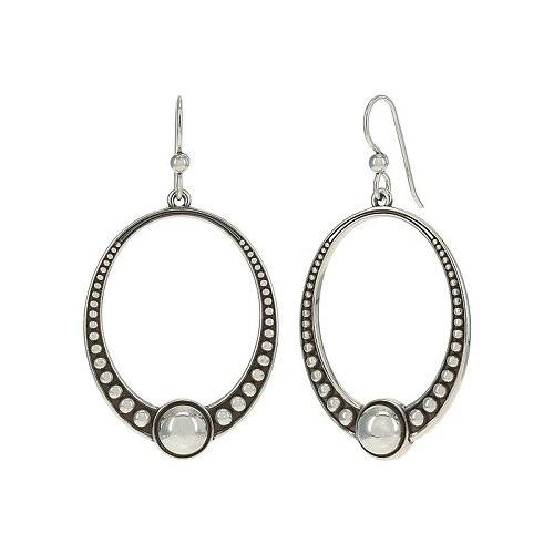 送料関税無料 Brighton 宝飾品 ジュエリー 女性用 レディース ブライトン Brighton ブライトン Silver Earrings Wire French Oval Tough Pretty イヤリング 宝飾品 ジュエリー 女性用 レディース レディースアクセサリー Aquabarroso Com