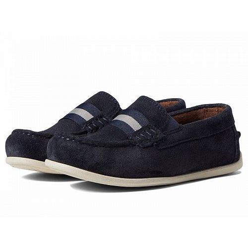 Florsheim Kids フローシャイム 男の子用 キッズシューズ 子供靴 ローファー Jasper Strap Jr. (Toddler/Little Kid/Big Kid) - Navy Suede｜ilovela