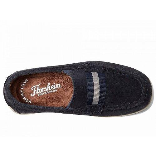 Florsheim Kids フローシャイム 男の子用 キッズシューズ 子供靴 ローファー Jasper Strap Jr. (Toddler/Little Kid/Big Kid) - Navy Suede｜ilovela｜02