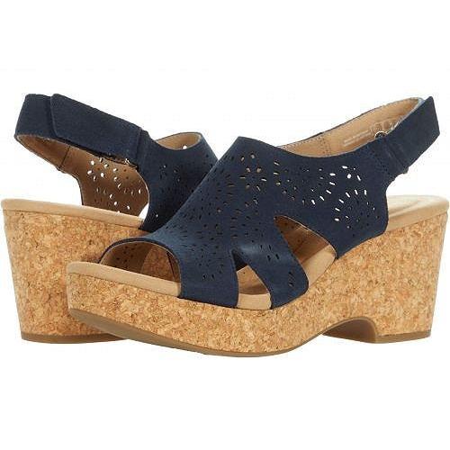 大幅値引き中 Clarks クラークス レディース 女性用 シューズ 靴 ヒール Giselle Bay Navy Leather ネット店 Www Superavila Com