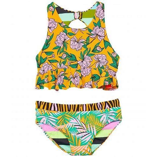 50 Off Maaji Kids マージ 女の子用 スポーツ アウトドア用品 キッズ 子供用水着 Enchanted Jungle Bikini Set Little Kids Big Kids Pink 新品本物 Kuljic Com