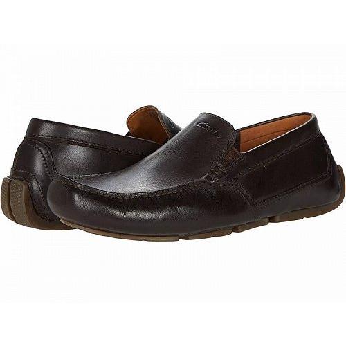 Clarks クラークス メンズ 男性用 シューズ 靴 ローファー Markman Plain - Dark Brown Leather