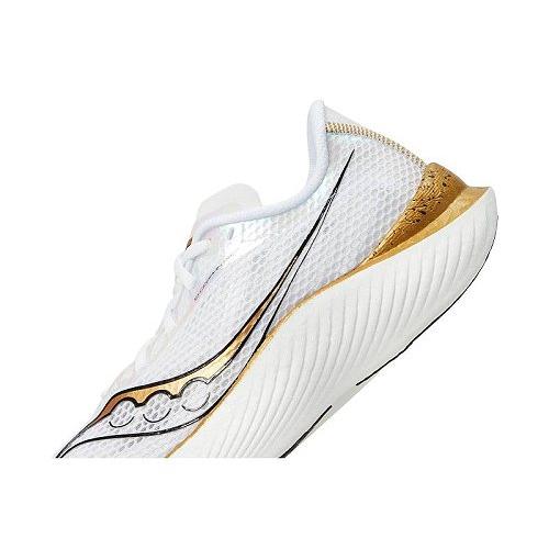 Saucony サッカニー レディース 女性用 シューズ 靴 スニーカー 運動靴 Endorphin Pro 3 - White/Gold｜ilovela｜05