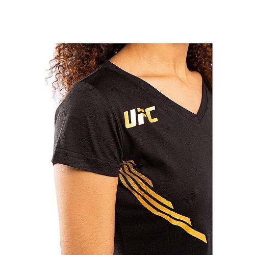 Venum ヴェナム レディース 女性用 ファッション アクティブシャツ UFC VENUM Replica Jersey - Black/Gold｜ilovela｜05