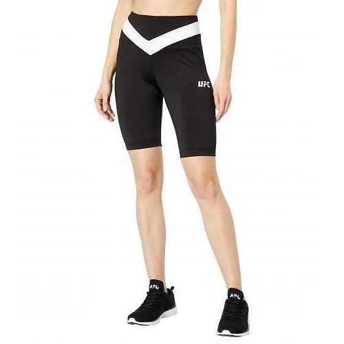 UFC UFC レディース 女性用 ファッション ショートパンツ 短パン 3/4 Panel Yoga Shorts - Black/White