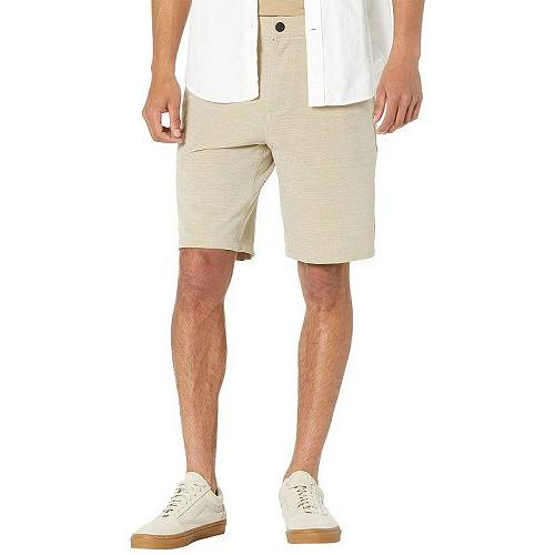 非常に高い品質 Hurley ハーレー メンズ 男性用 ファッション ショートパンツ 短パン H2O-Dri Cutback 21" Walkshorts - Khaki ショート、ハーフパンツ