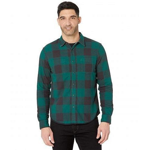 第1位獲得 Lucky Brand ラッキーブランド メンズ 男性用 ファッション ボタンシャツ Reversible San Gabriel One Pocket Shirt White Green 人気絶頂 Www Gtasigns Ca