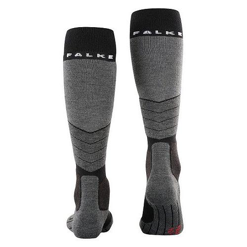 Falke ファルケ メンズ 男性用 ファッション ソックス 靴下 スリッパ SK2 Wool Intermediate Knee High Skiing Socks 1-Pair - Black Mix｜ilovela｜02