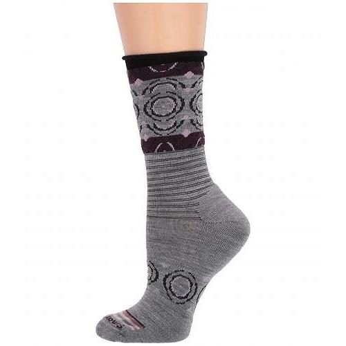 Smartwool スマートウール レディース 女性用 ファッション ソックス 靴下 Non Binding Pressure Free Dot Crew Light Gray Illico Online